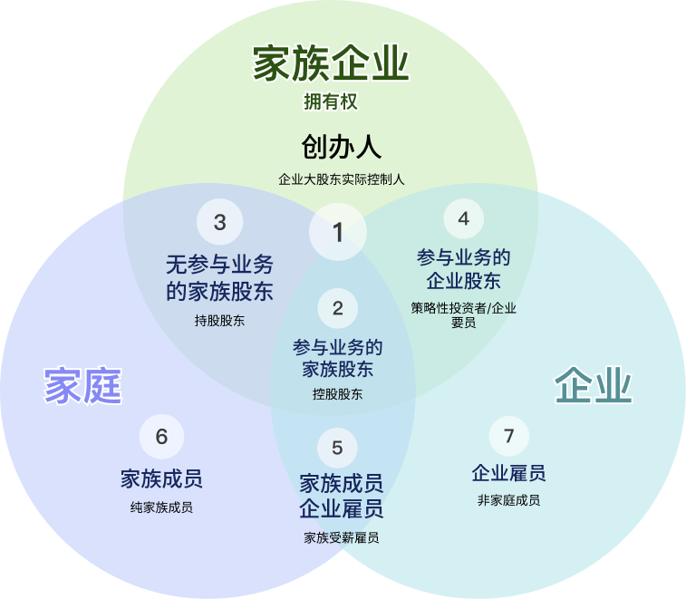 家族企业结构图